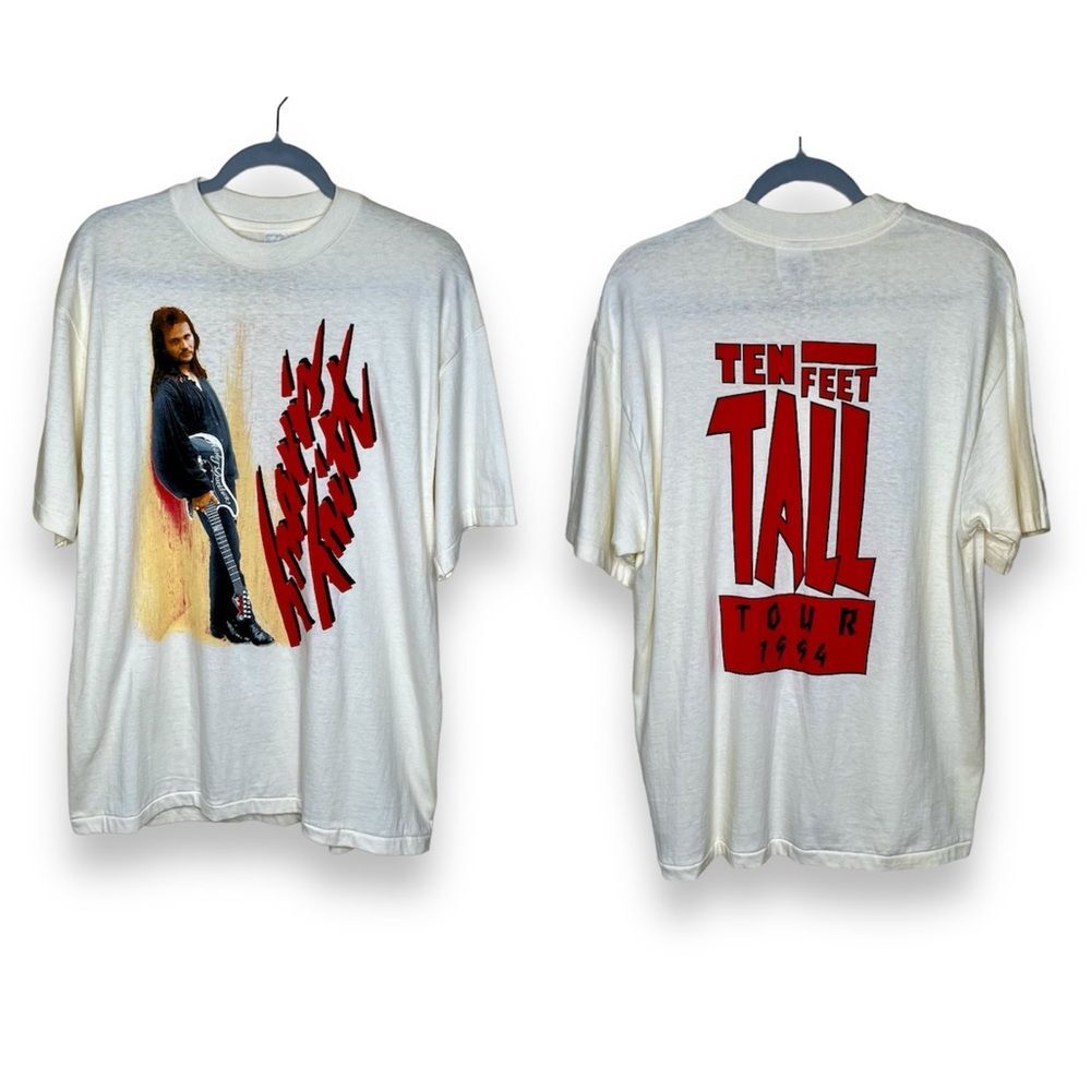 Vintage Travis Tritt 90s Single Stitch Ten Feet Tall Tour Concert T Shirt Large
